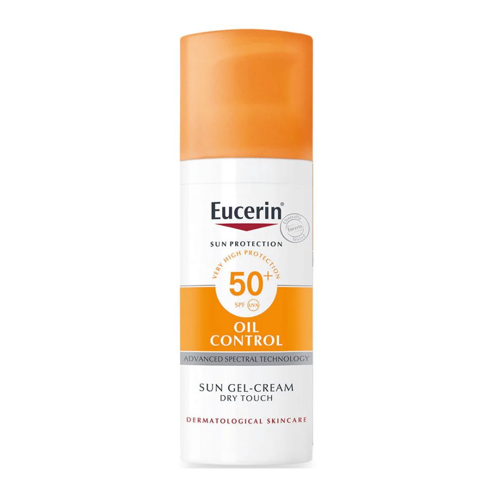 Eucerin Face Sunscreen Oil Control Blemish Prone Skin Gel-Cream Dry Touch, SPF 50+, 50ml